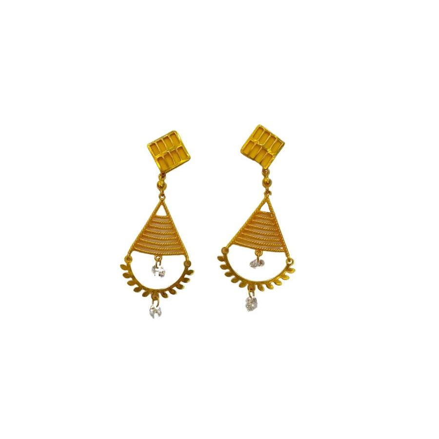 Swing of Floret Gold Earrings
