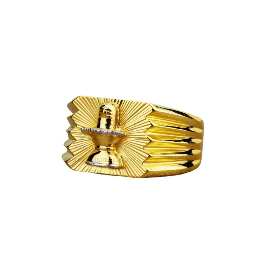 Divine Shiva Men Gold Ring